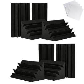 True North Acoustic Foam Panels 12 Pack (1 or 2 inch Thick) Acoustic Panels Sound Absorbing, Sound Foam Panels, Sound Deadening Foam, Sound Panels